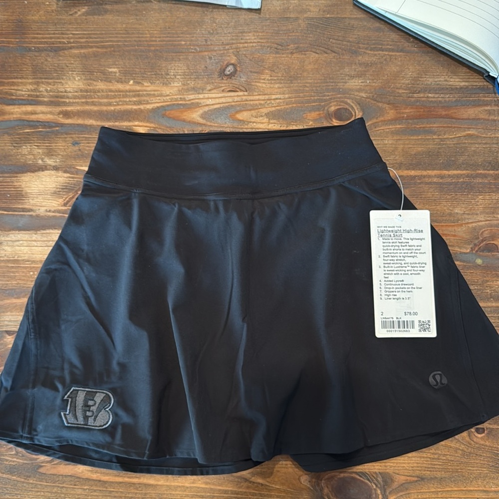 Lululemon Cincinnati Bengals High-Rise Tennis Skirt